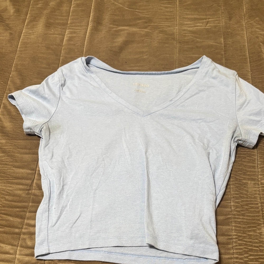 Wild Fable Light Blue V-Neck Tee